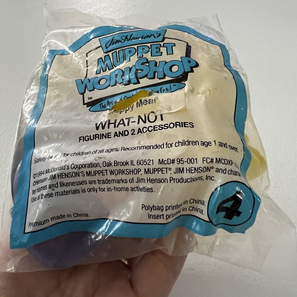 McDonalds Jim Henson's Muppet Workshop What Not #4 Whatnot Happy Meal Toy 1994
